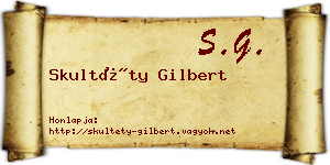 Skultéty Gilbert névjegykártya
